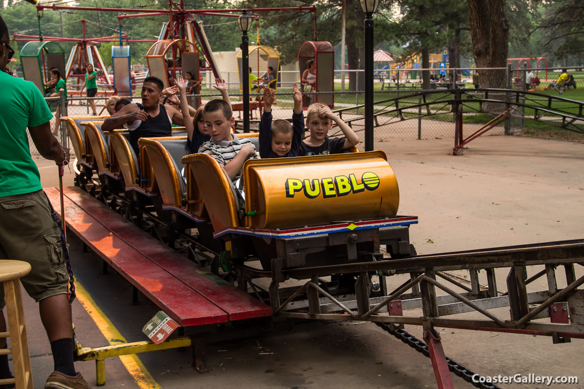 Conrols on The Roller Coaster at City Park in Pueblo, CO