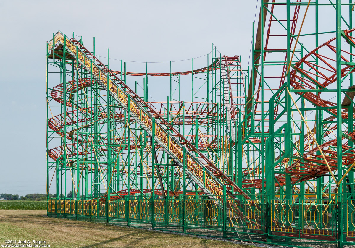 Serpent roller coaster at Kokomo's Family Fun Center