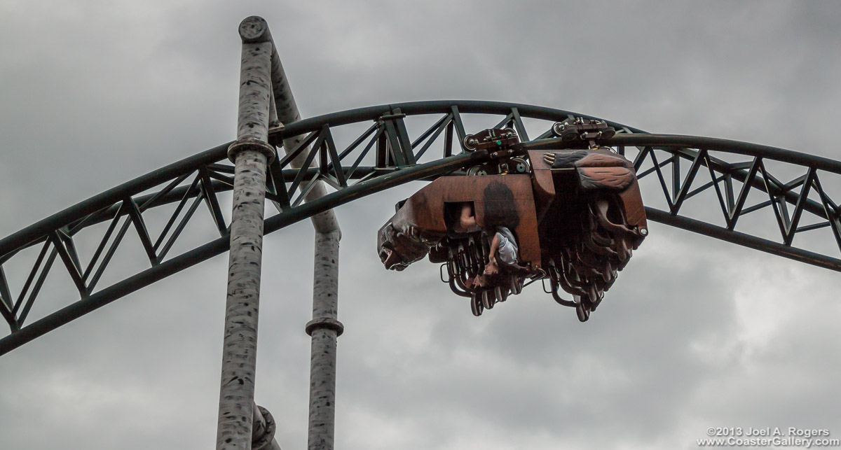 Hang-time during a roller coaster roll