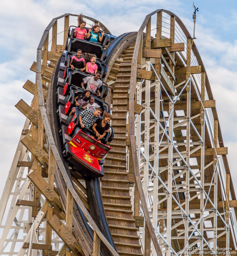 White Lightning roller coaster