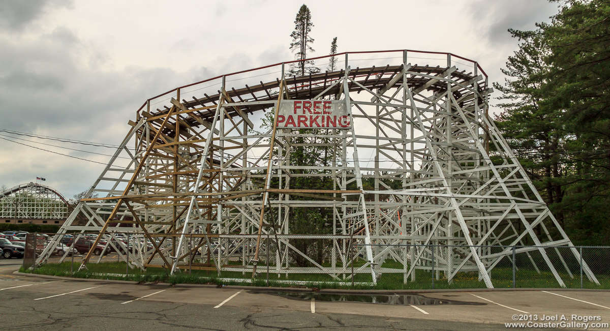 Free parking at the Canobie Lake Park amusement park