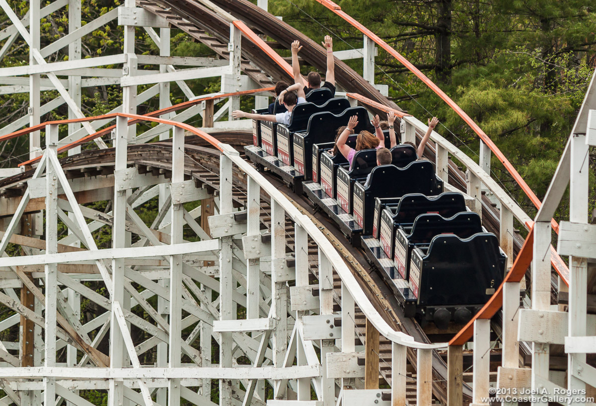 Pictures of old roller coasters