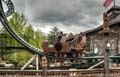 Bear car on a roller coaster