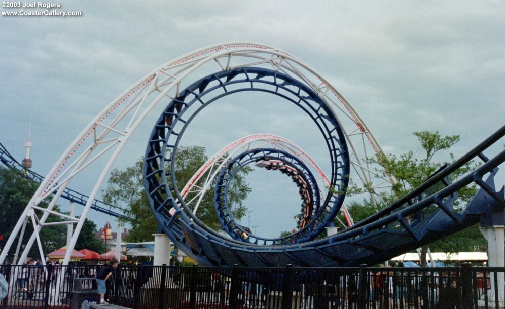 Looping over the Midway of Cedar Point