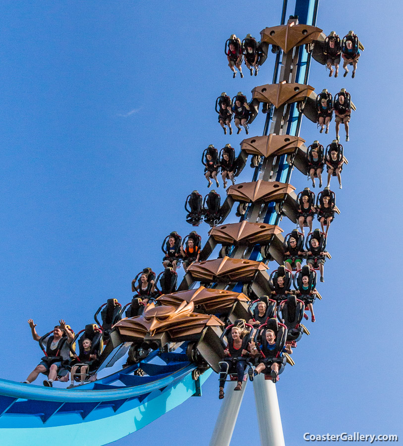 Clermont Steel Fabricators making roller coaster track and support columns