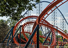 Shots of the old Mantis coaster at Cedar Point