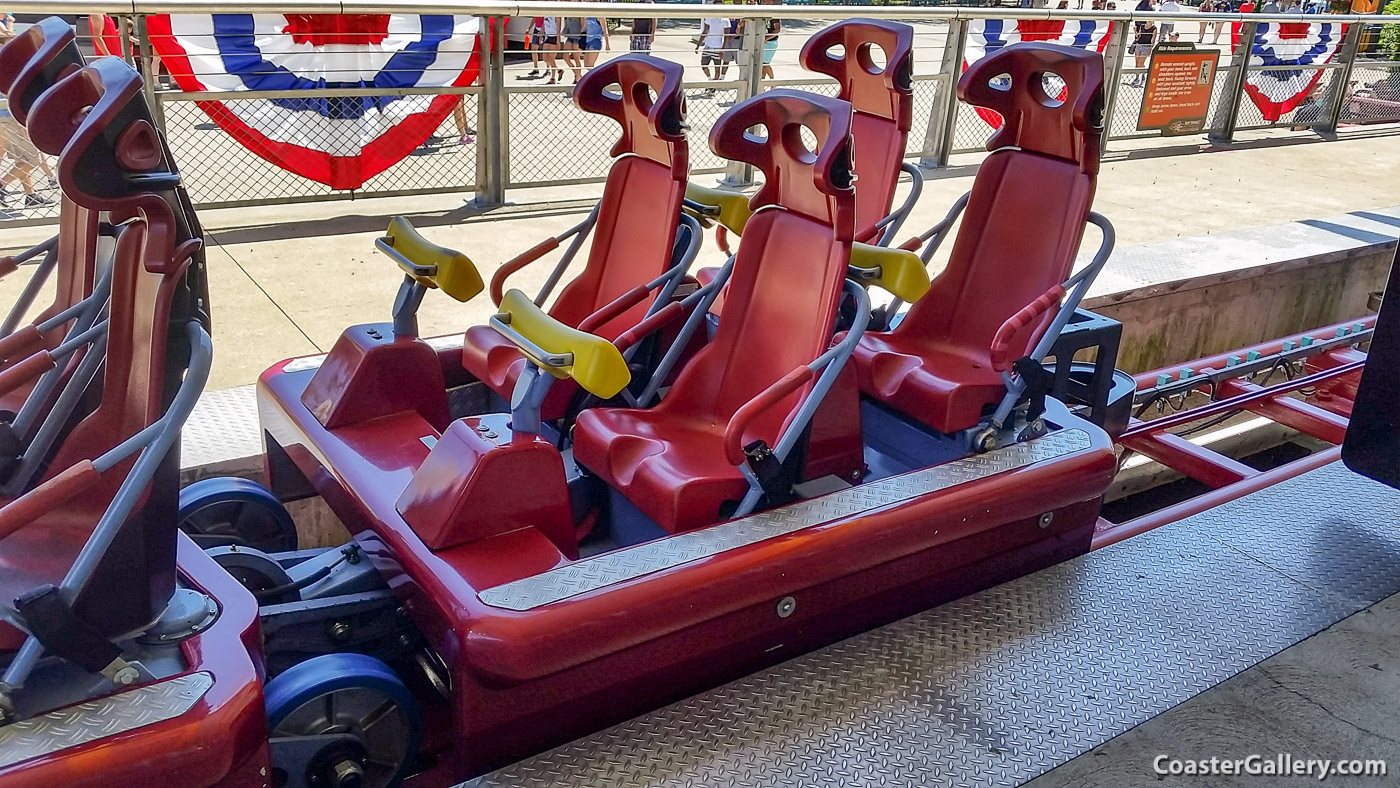 Top Thrill Dragster trains