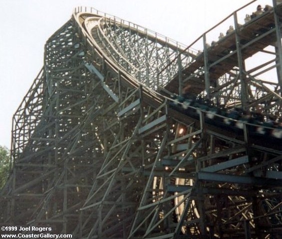 Mean Streak coaster built by Summers & Dinn