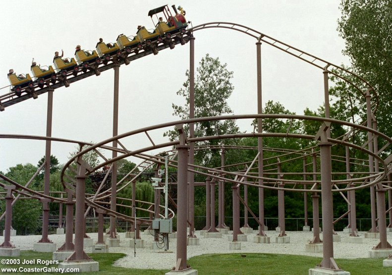 Woodstock Express roller coaster built by Vekoma