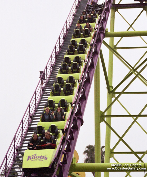 Roller coaster in Buena Park, California