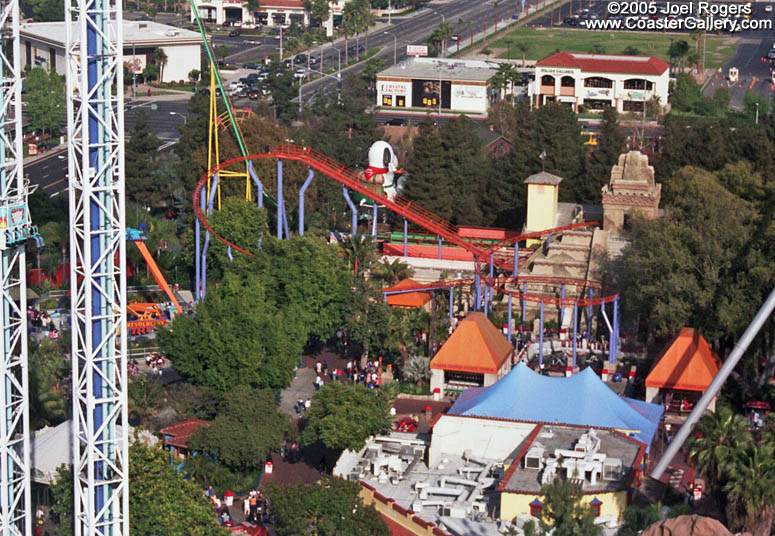 Aerial view of Knott's Berry Farm
