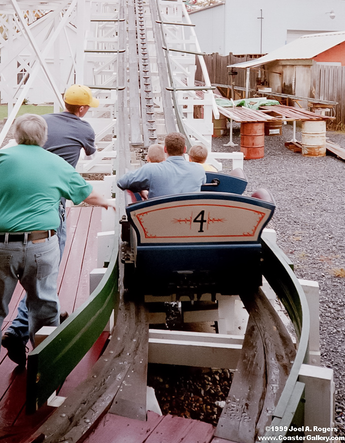 Side friction roller coaster in Altoona, PA