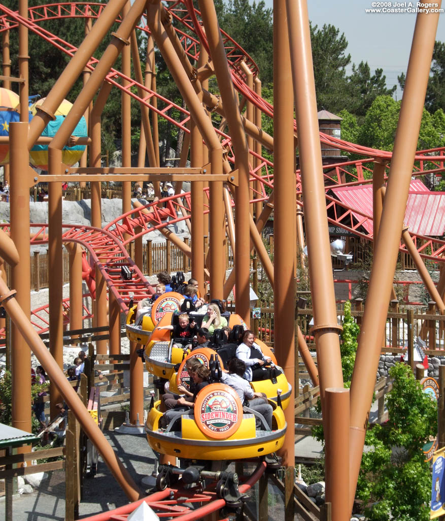 Roller coaster near Los Angeles, California