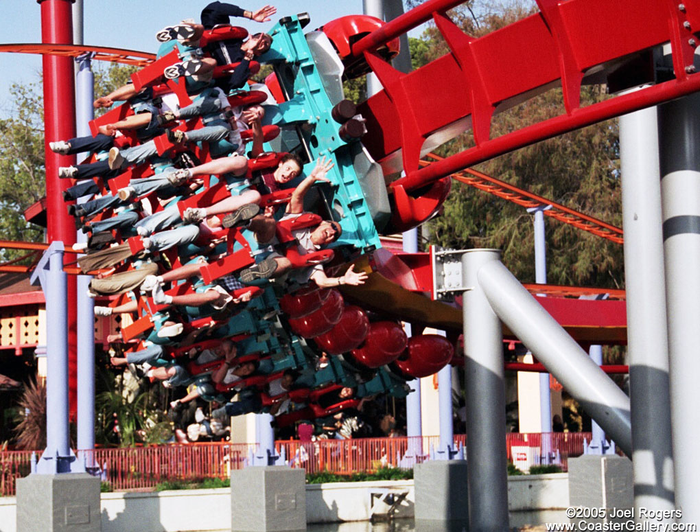 Silver Bullet coaster close-up