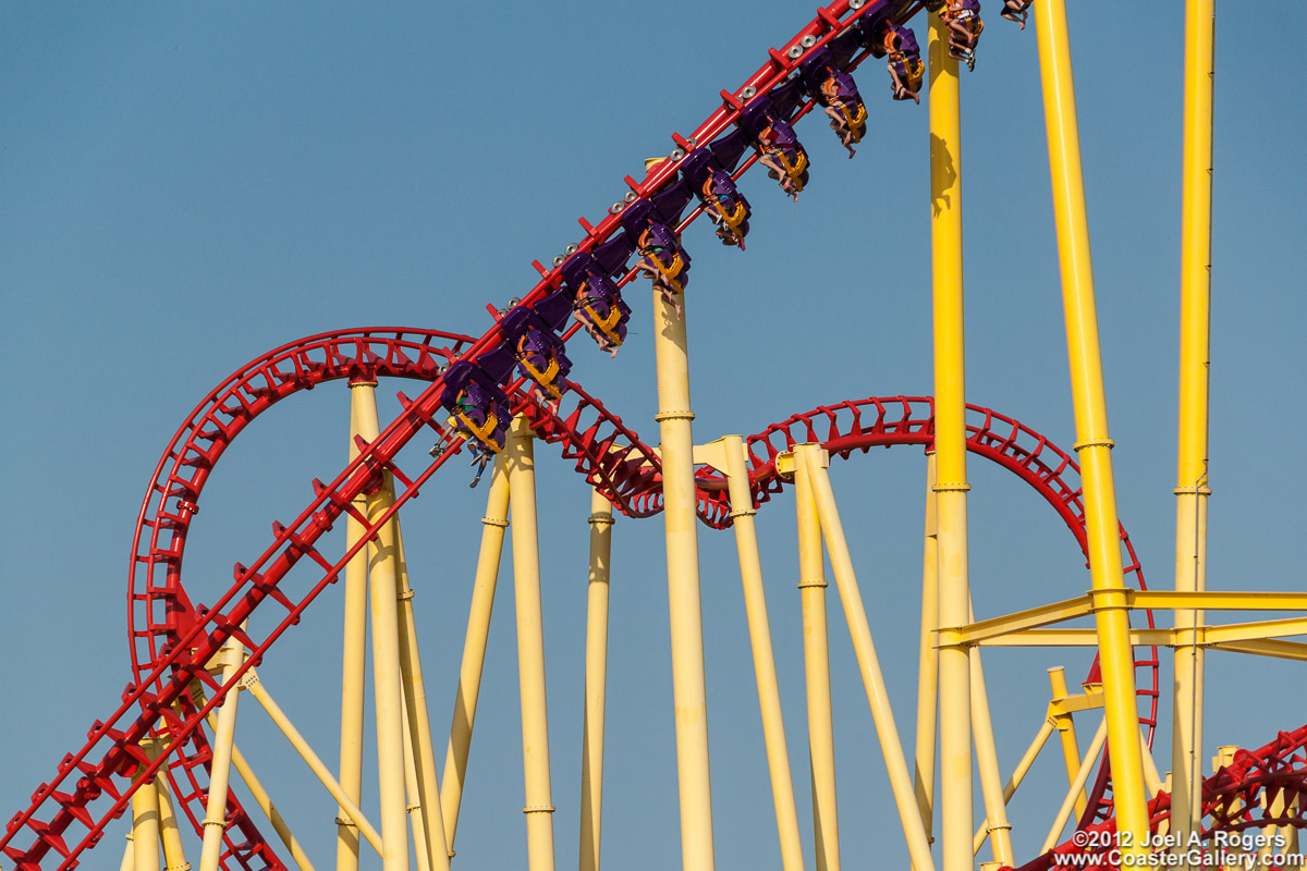 Loops on a suspended looping coaster