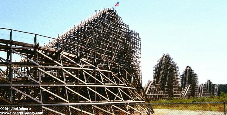 Shivering Timbers roller coaster
