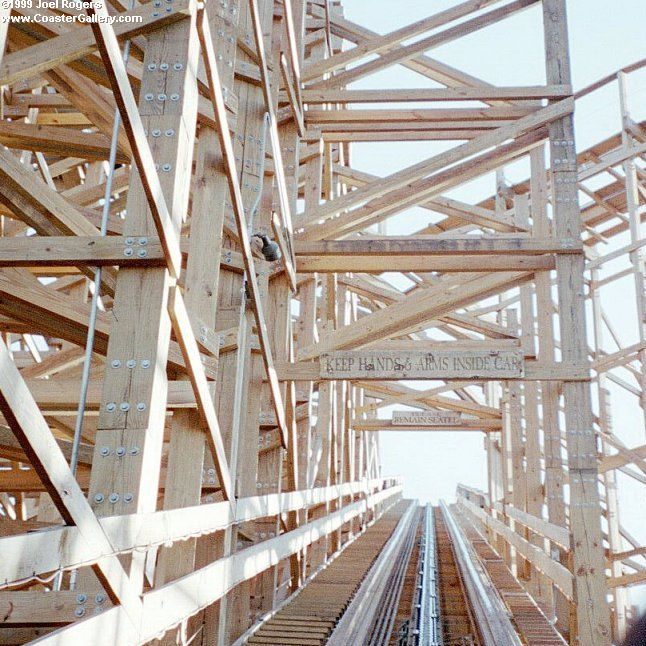 Ghostrider's lift hill at Knott's Berry Farm