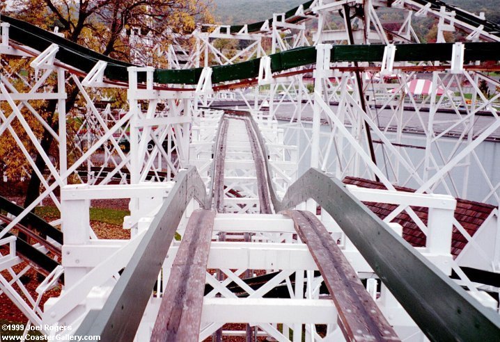 View from a Side Friction roller coaster