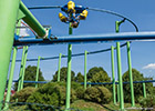 Sky Rider - Spinning suspended roller coaster at Sky Line Park in Germany