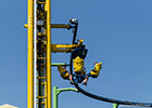 Sky Rider - Spinning suspended roller coaster at Sky Line Park in Germany