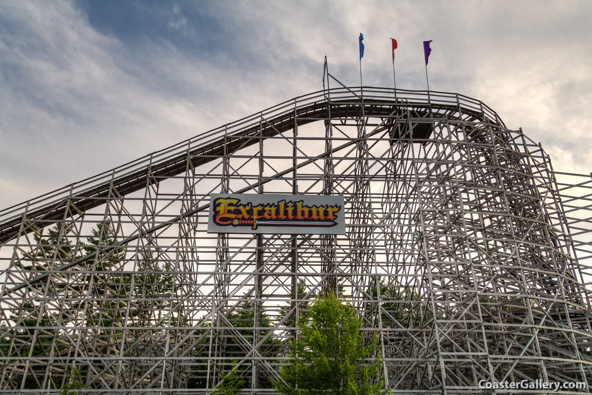 Excalibur roller coaster at Funtown Splashtown U.S.A.