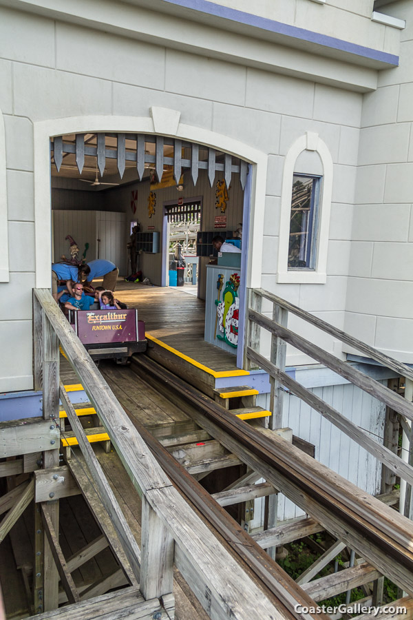 Excalibur roller coaster at Funtown Splashtown U.S.A.