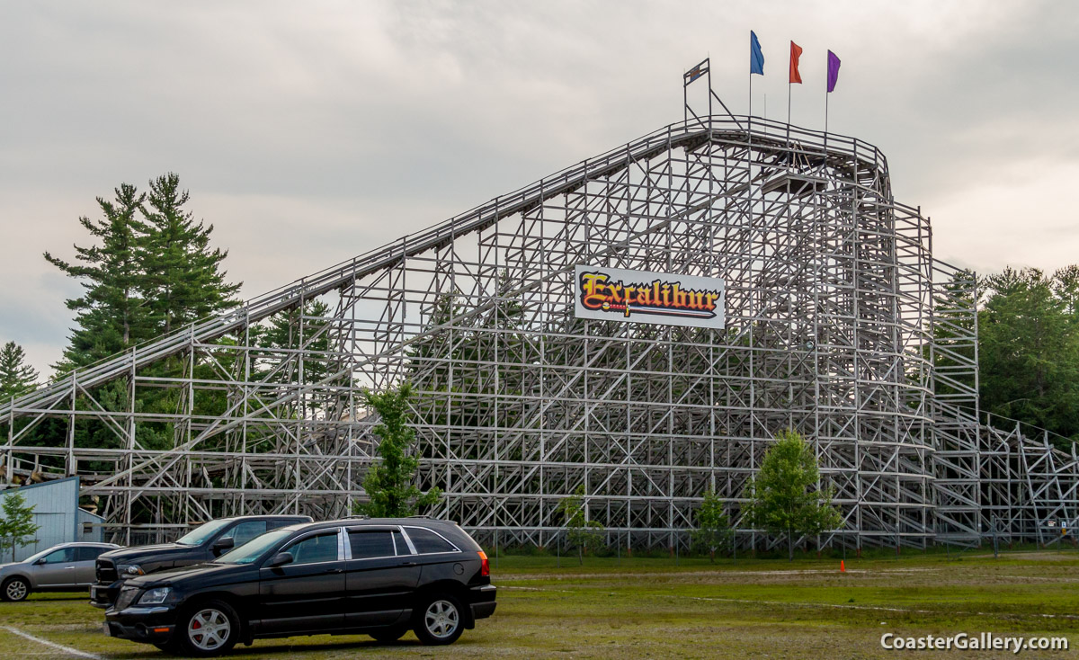 Excalibur roller coaster at Funtown Splashtown U.S.A.