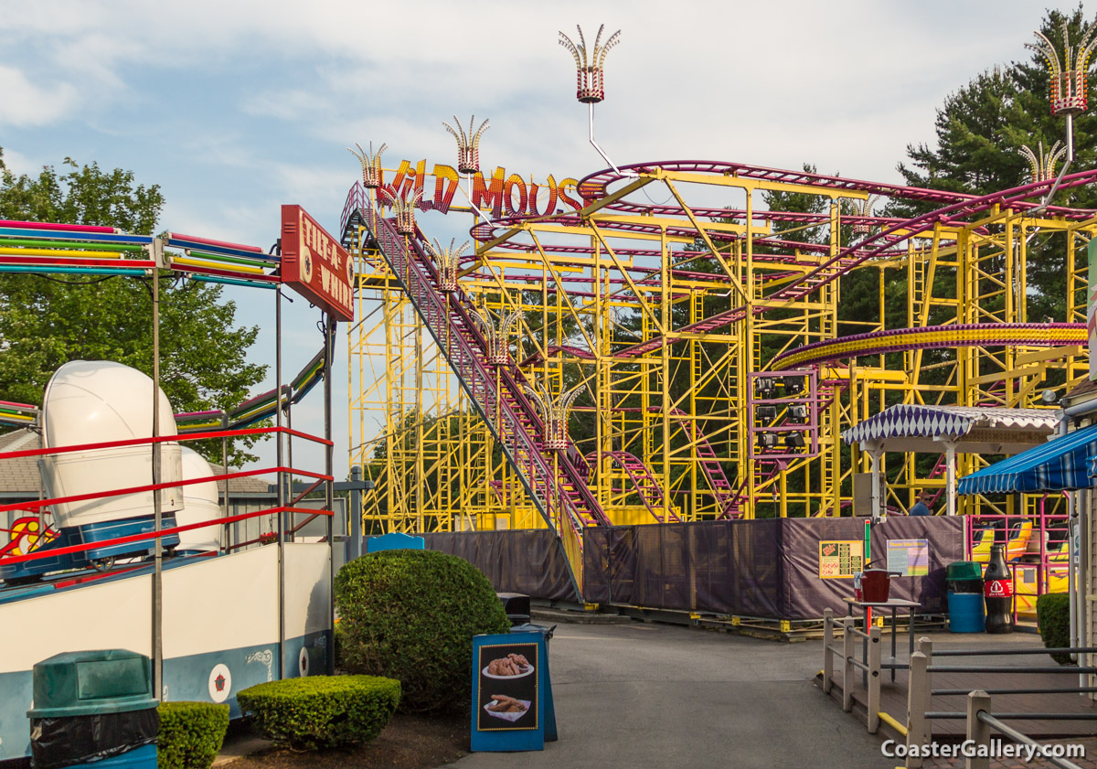 Wild Mouse roller coaster at Funtown Splashtown U.S.A.