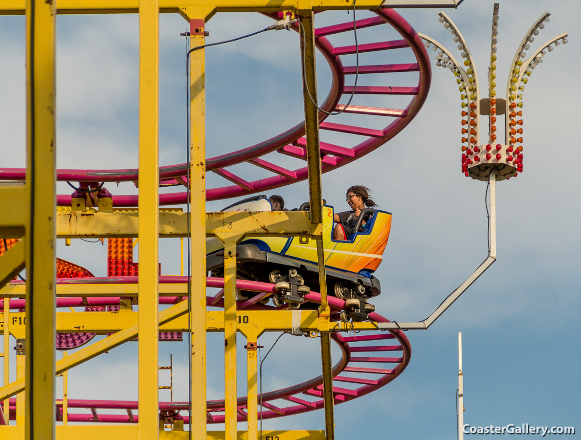 Wild Mouse roller coaster at Funtown Splashtown U.S.A.