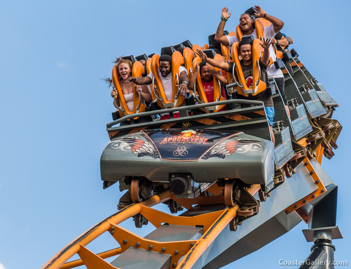 The world's tallest and fastest stand-up roller coaster