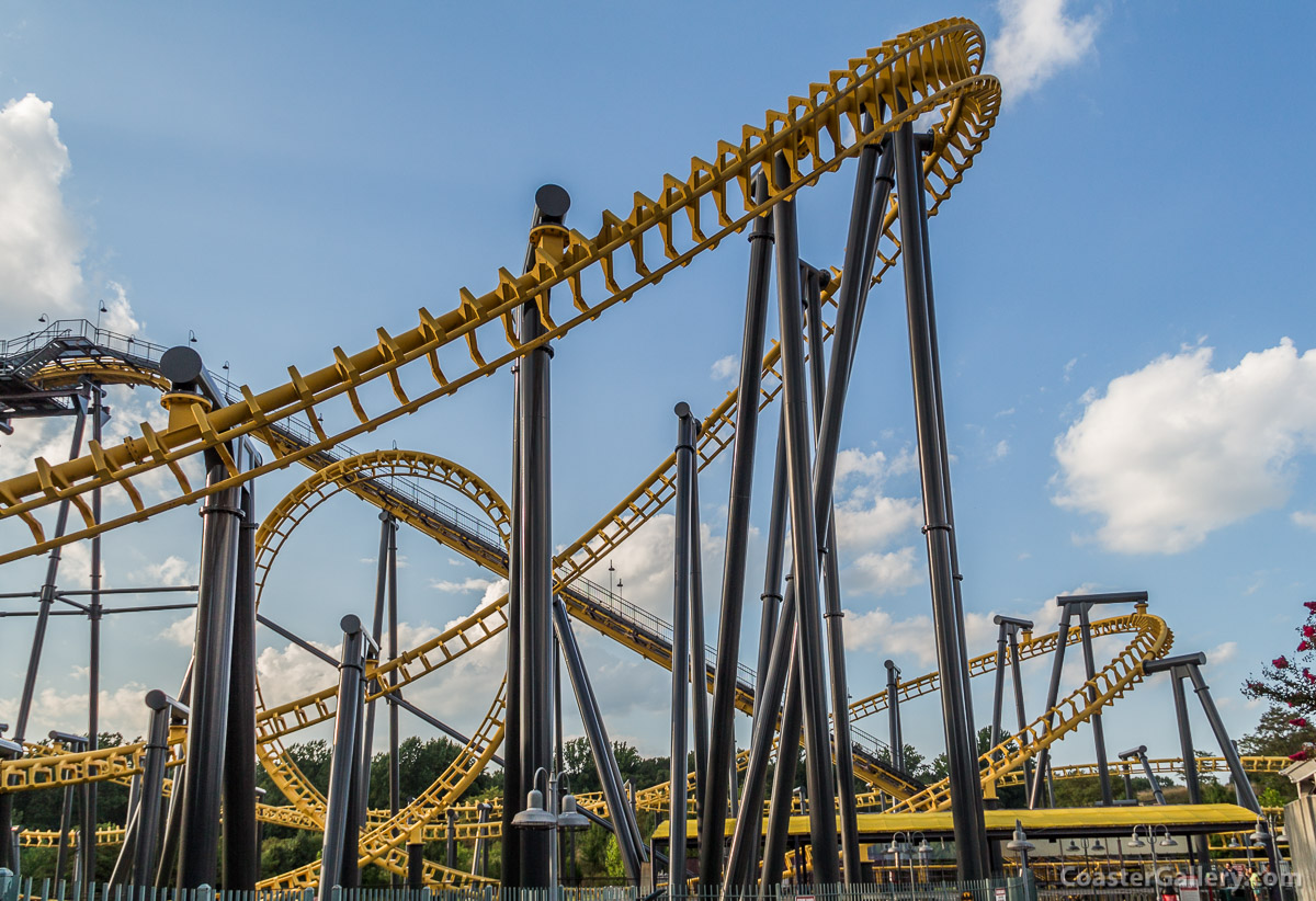 Batman themed roller coaster at Six Flags America