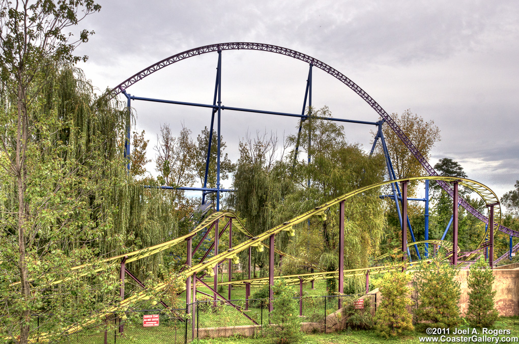 HDR shot of Zierer Tivoli roller coaster
