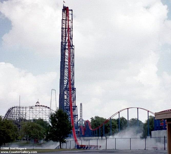 Roller coaster in the fog