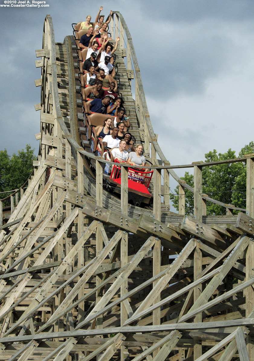 Track on a roller coaster