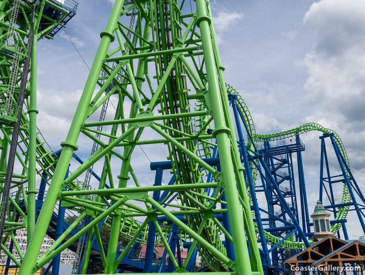 Goliath roller coaster at Six Flags New England