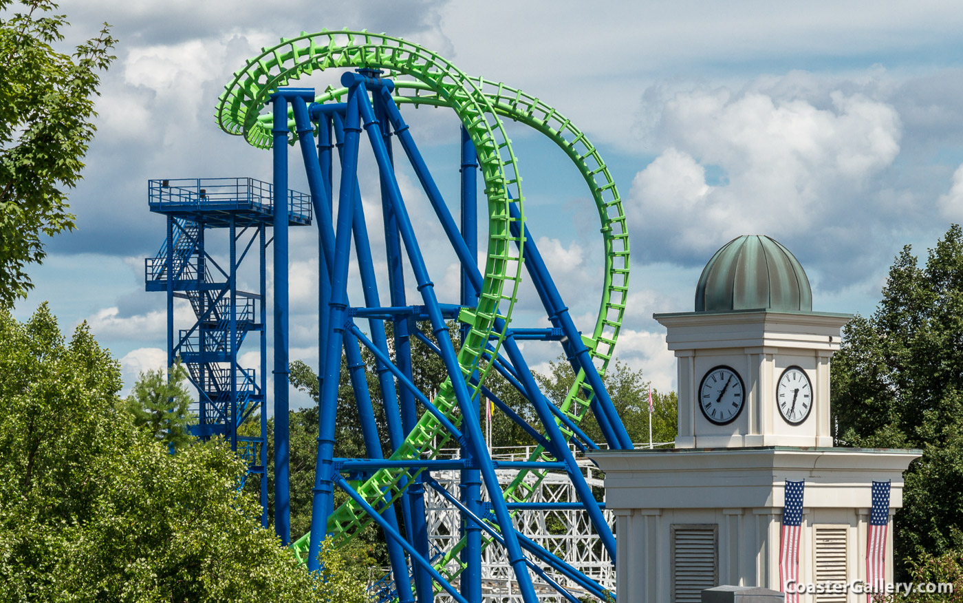 Goliath roller coaster at Six Flags New England