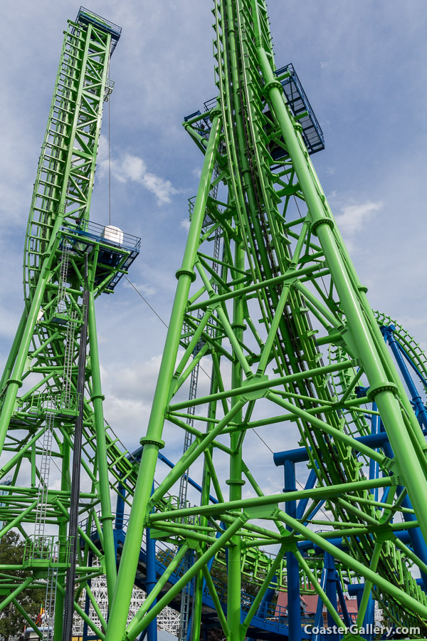 Goliath roller coaster at Six Flags New England