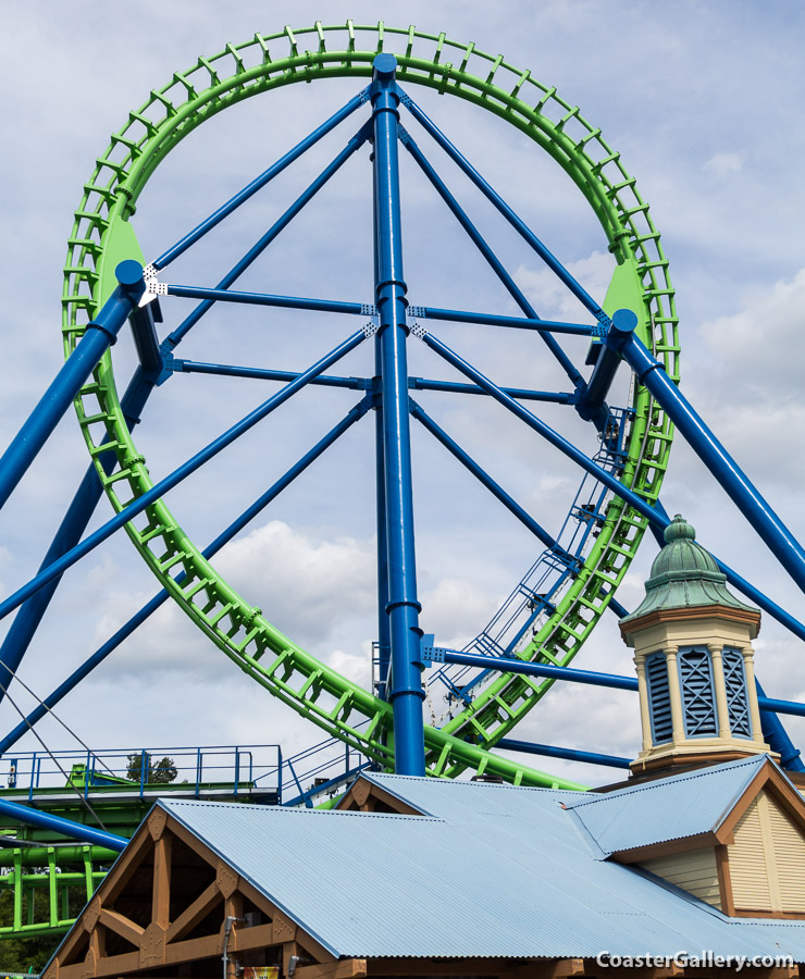 Goliath roller coaster at Six Flags New England
