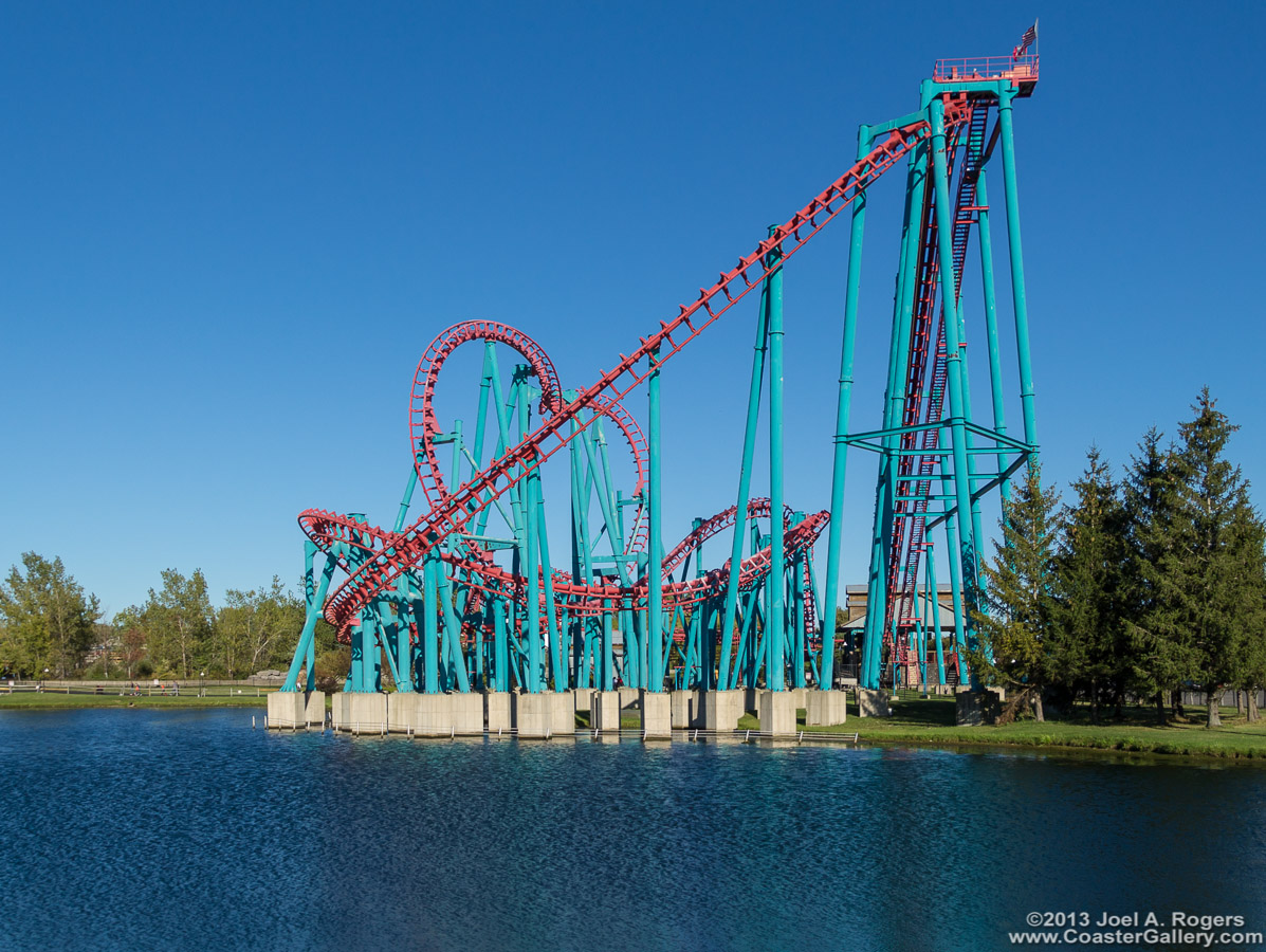 Mind Eraser coaster at Darien Lake in New York