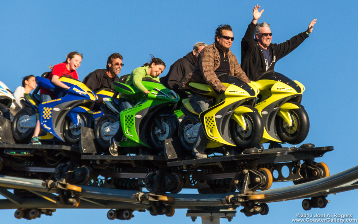 Horses on a roller coaster