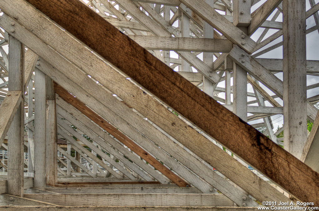 Fine Art Prints of a roller coaster structure