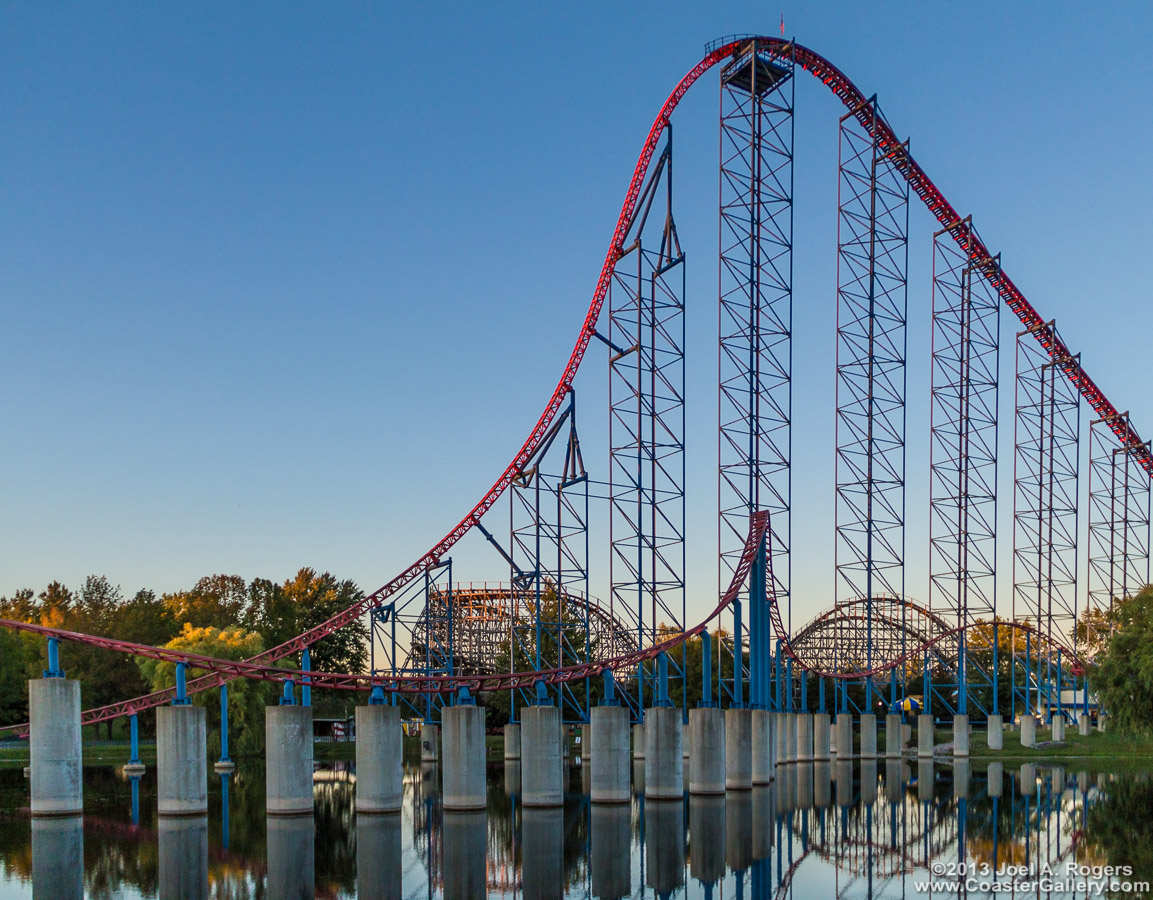 Superman Ride Of Steel. First Drop.