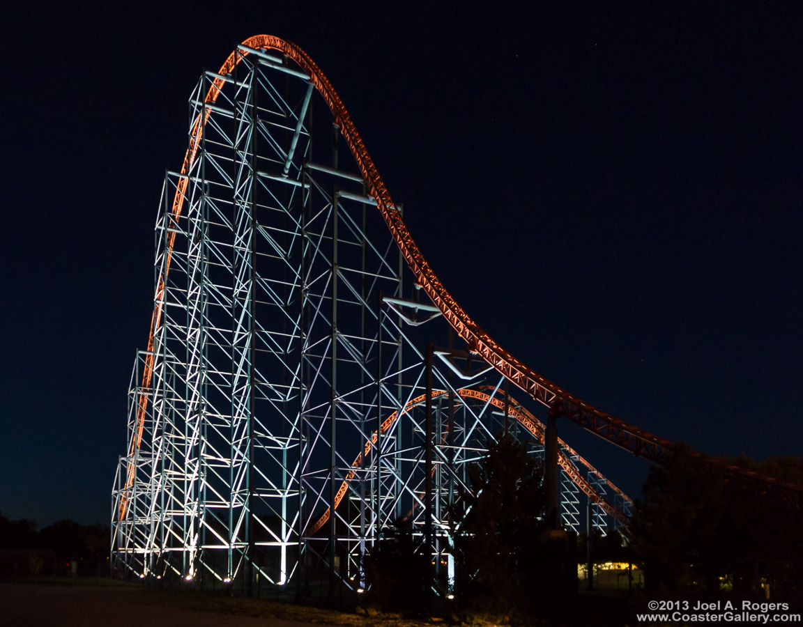 Coaster plunge in the dark