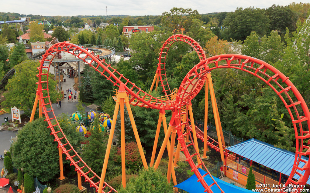 Boomerang roller coaster