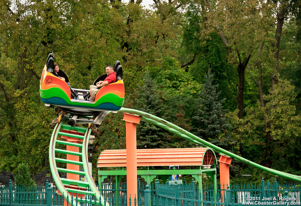 Six Flags New England in the fall