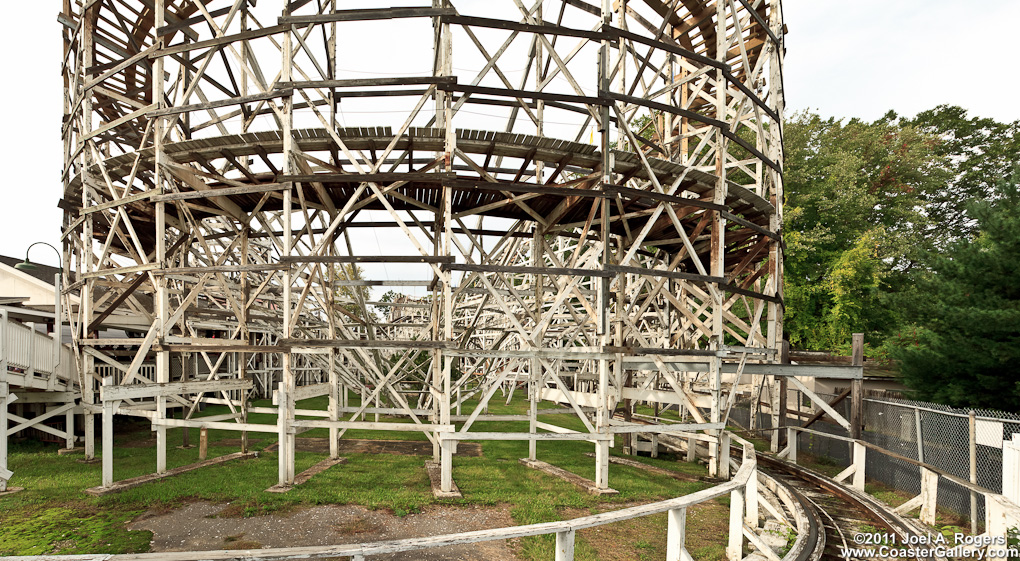 A picture of the Thunderbolt roller coaster