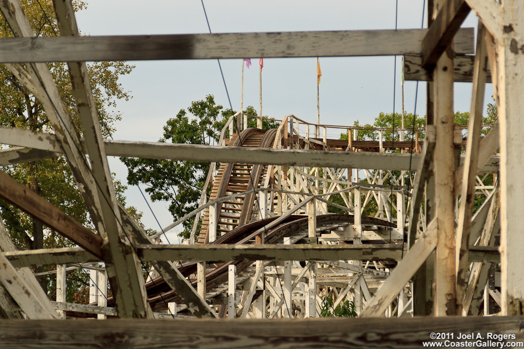 The oldest coaster at Six Flags