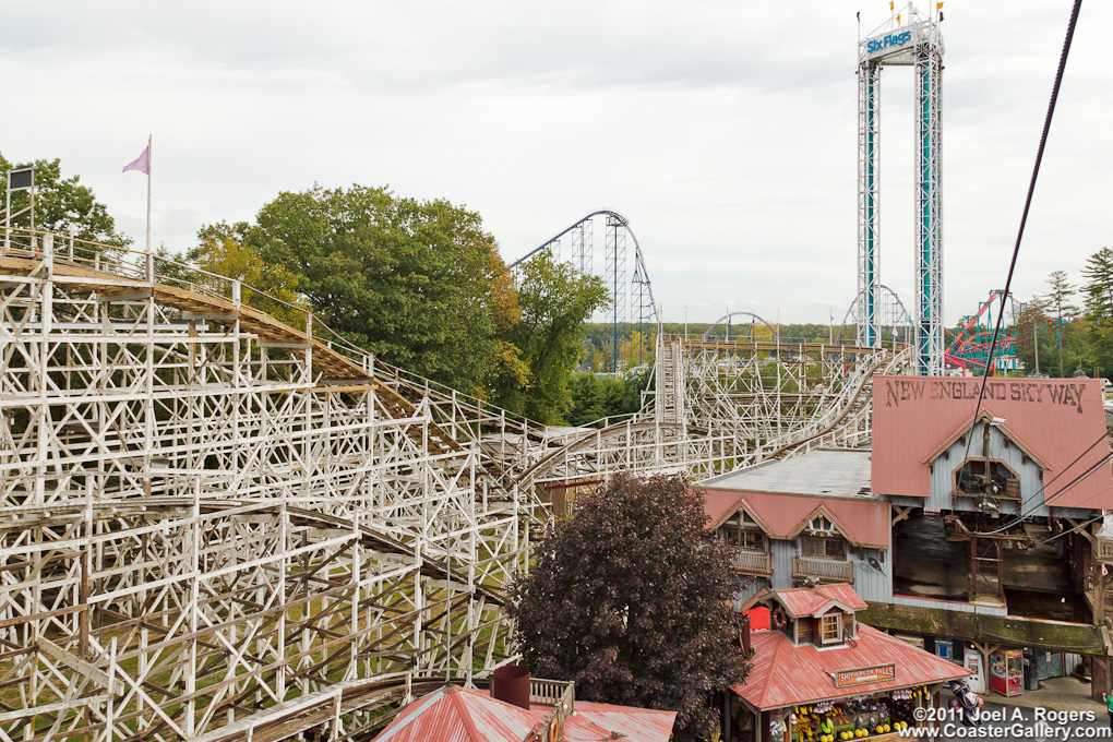 Looking through Thunderbolt's wooden structure