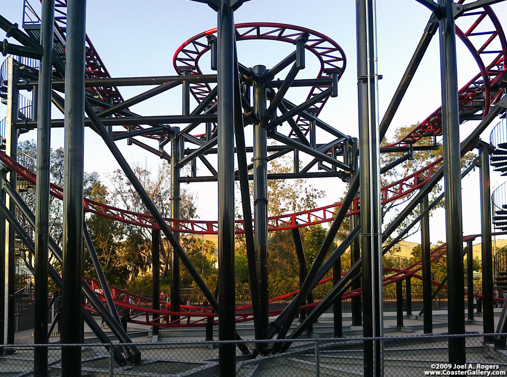 Spinning Mad Mouse roller coaster at Six Flags Discovery Kingdom