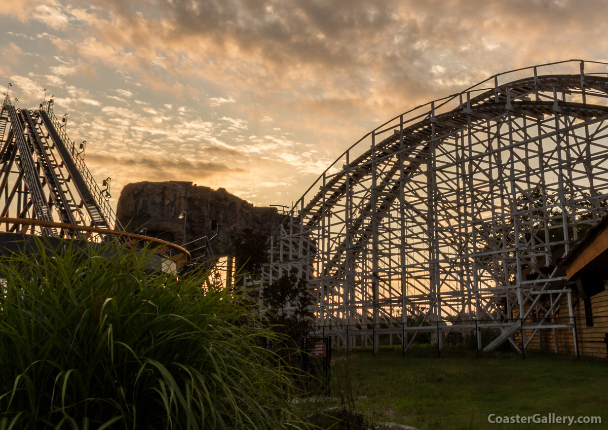 Pictures of the Wild One roller coaster at Six Flags America near Washignton, DC